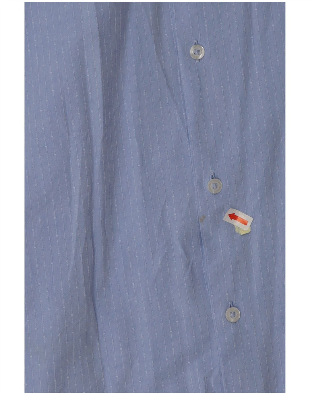 BENETTON Boys Shirt 13-14 Years 3XL Blue Pinstripe Cotton