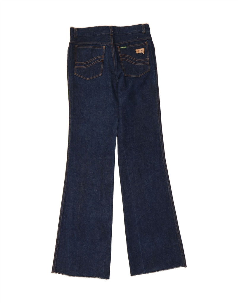 CARRERA Womens High Waist Flared Jeans IT 48 XL W32 L37 Navy Blue Cotton Vintage Carrera and Second-Hand Carrera from Messina Hembry 