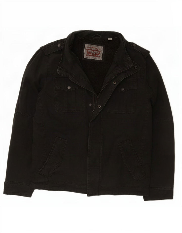 Levi's Mens Military Sherpa Jacket UK 40 Large Black