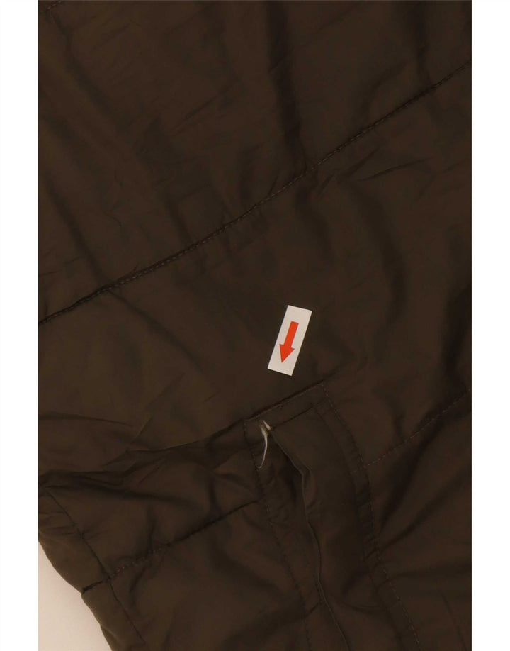 Gap Mens Padded Gilet UK 38 Medium Khaki Polyester