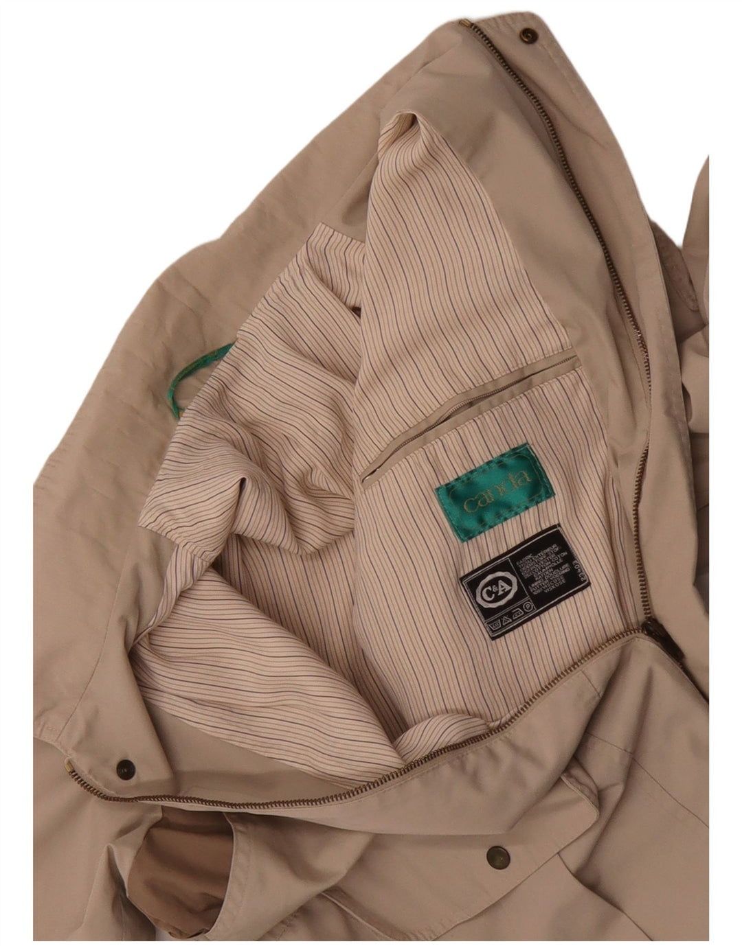 CANDA Mens Utility Jacket UK 42 XL Beige Polyester