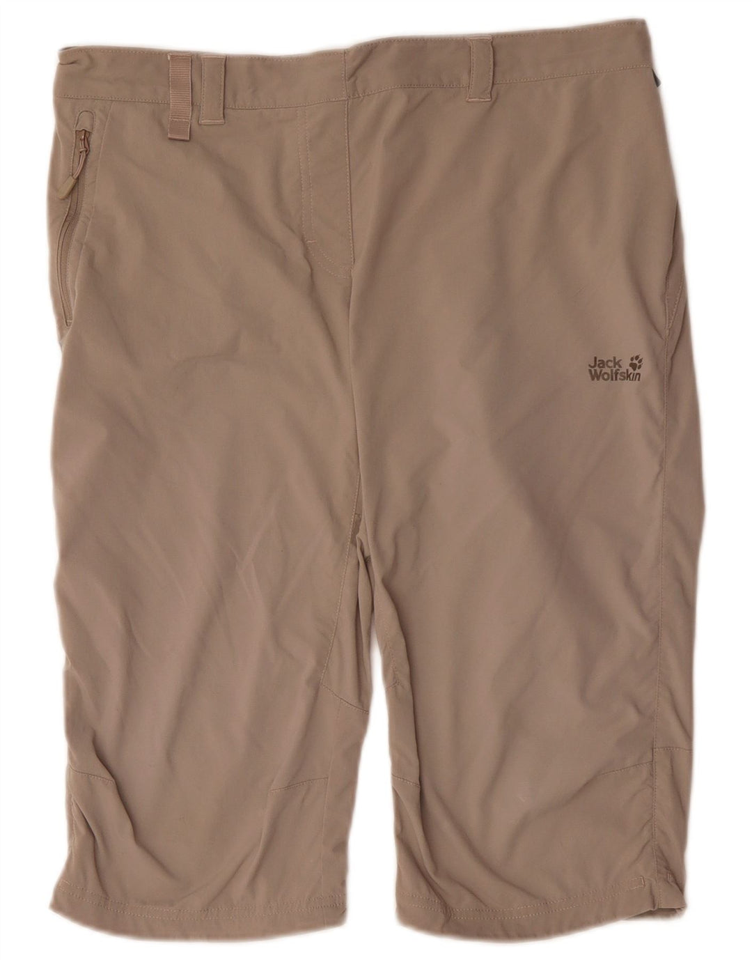 Jack Wolfskin Womens Bermuda Shorts UK 12 Medium W34 Khaki Polyamide