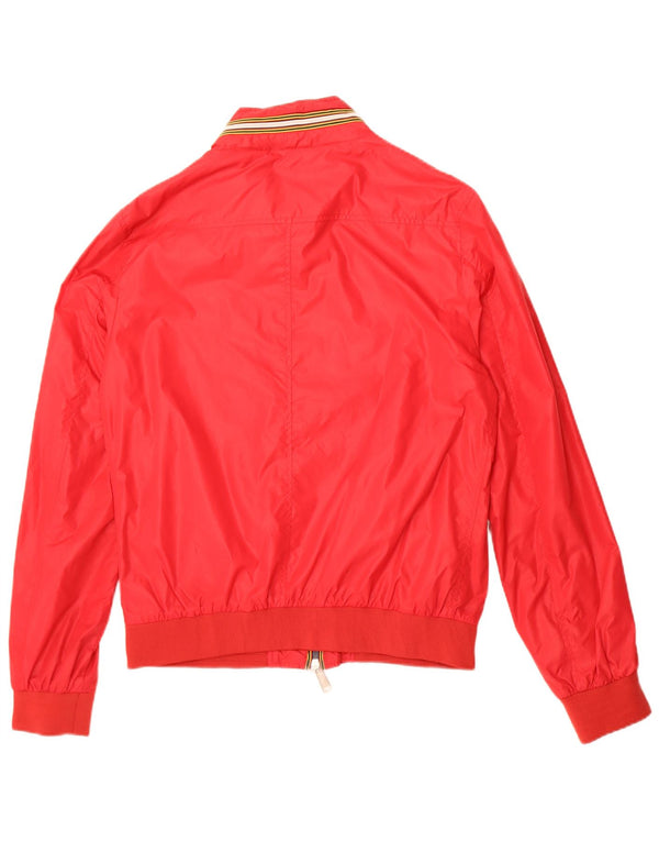 Antony Morato Mens Hooded Bomber Jacket IT 50 Large Red Polyamide