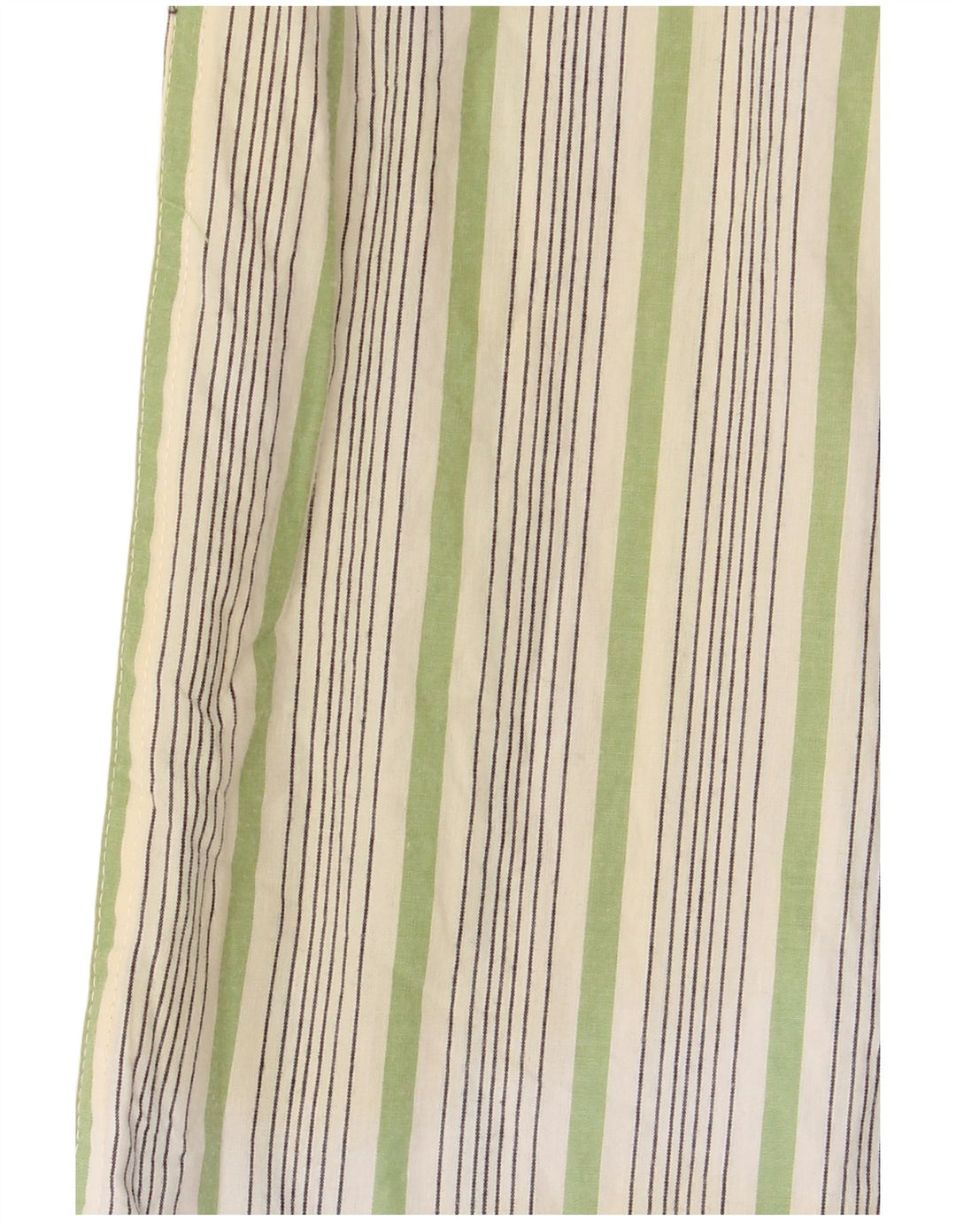 Izod Mens Shirt Medium White Striped Cotton