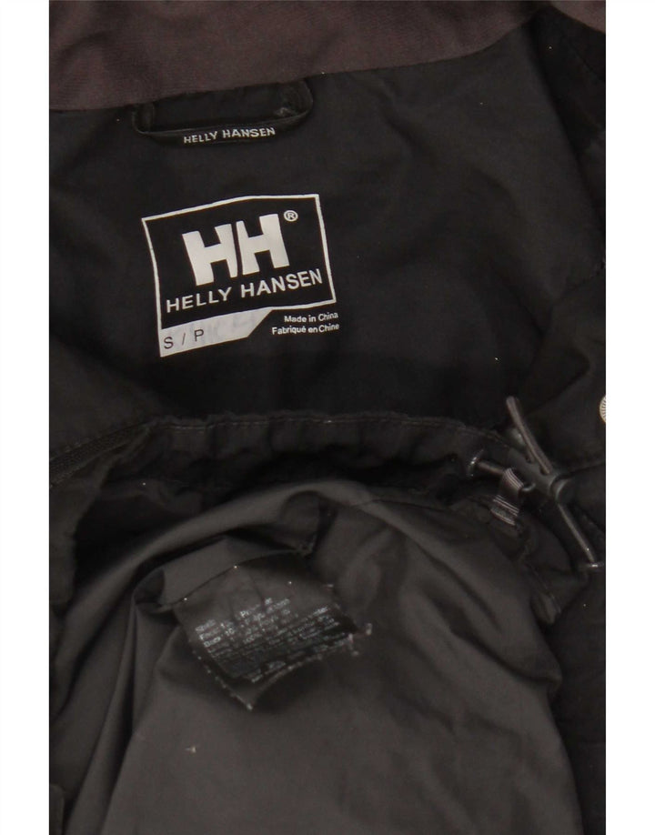 Helly Hansen Womens Hooded Windbreaker Jacket UK 10 Small Black Polyester