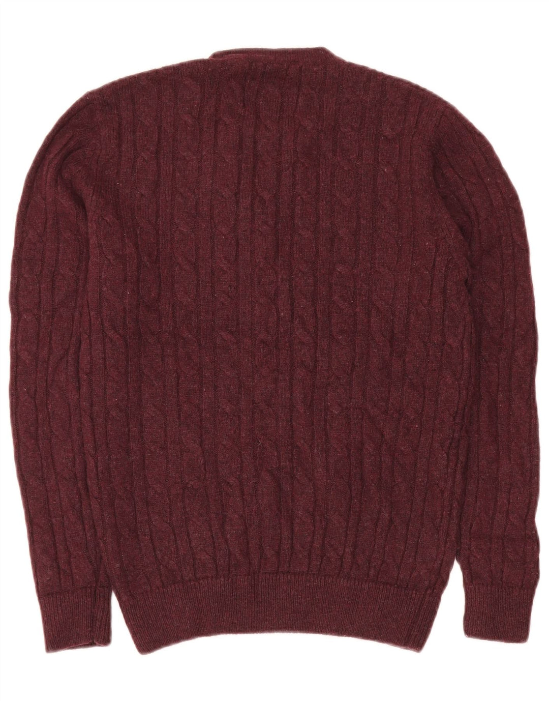 Jack Wills Mens Crew Neck Jumper Sweater Small Maroon Polyamide