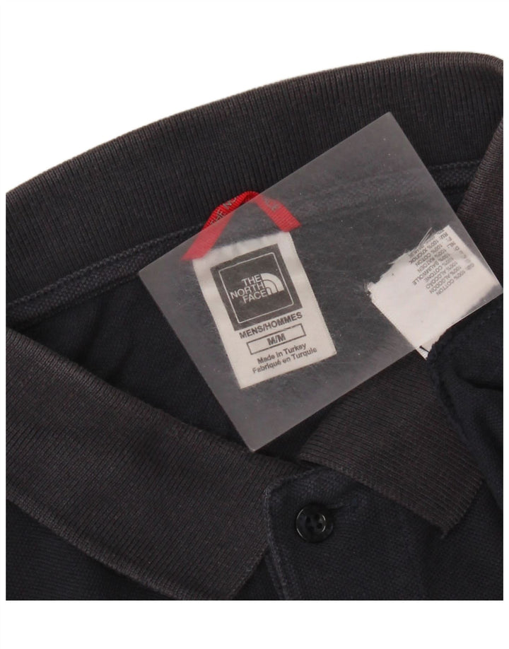 THE NORTH FACE Mens Polo Shirt Medium Navy Blue Cotton