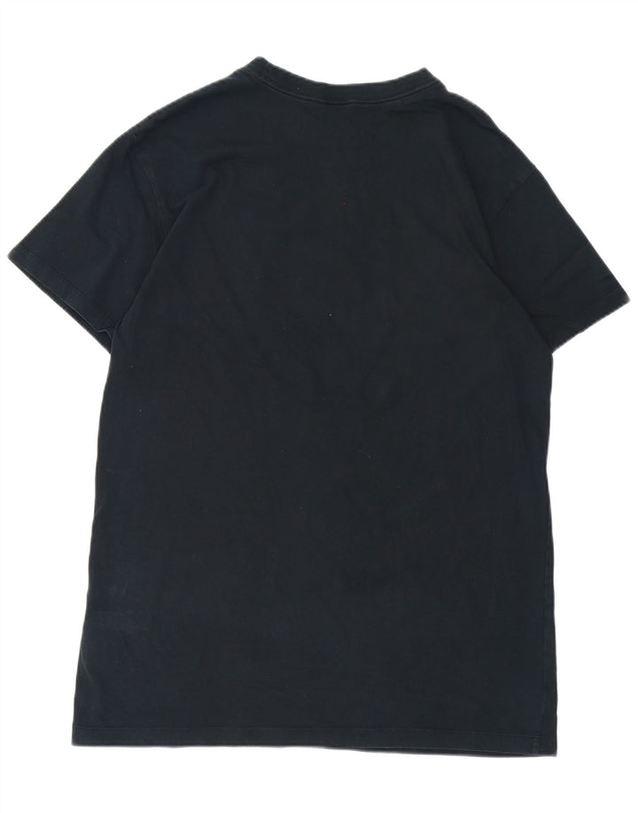 NIKE Mens T-Shirt Top Large Navy Blue Cotton