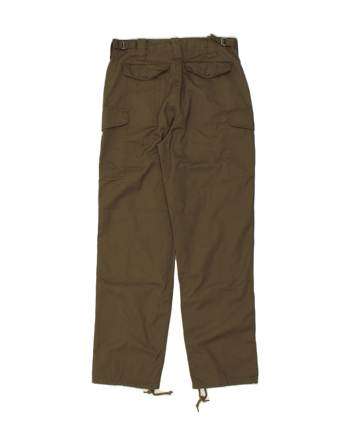 VINTAGE Mens Straight Cargo Trousers W30 L30  Khaki