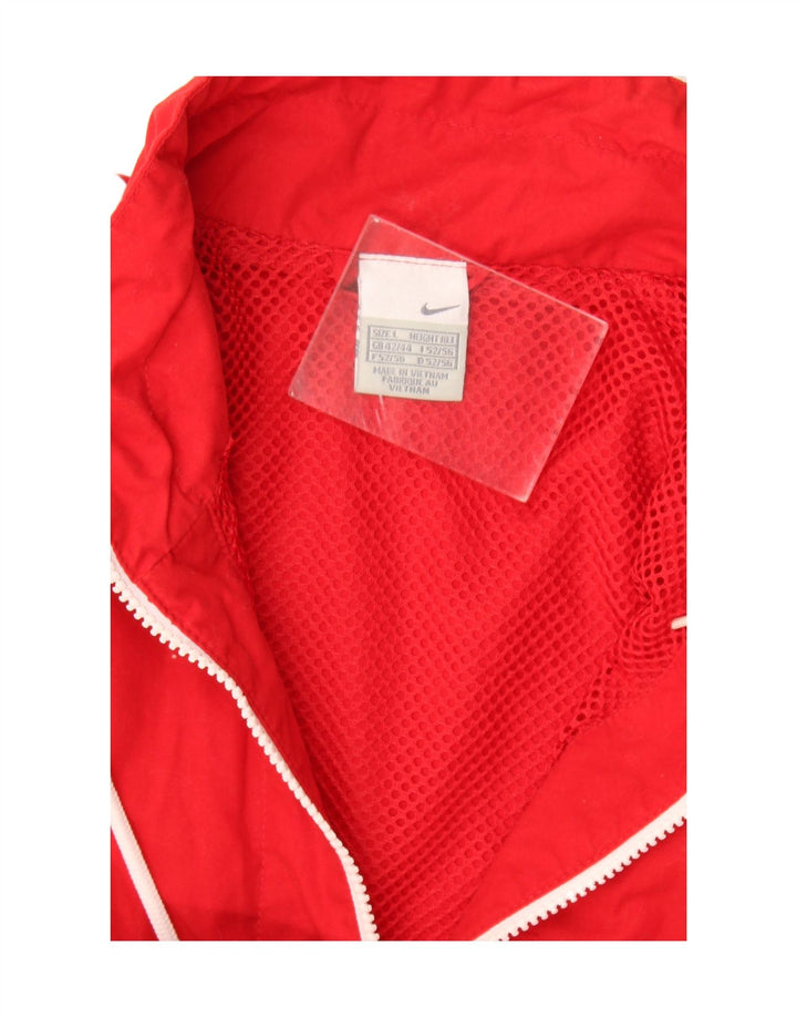 Nike Mens Rain Jacket UK 42/44 Large Red Colourblock