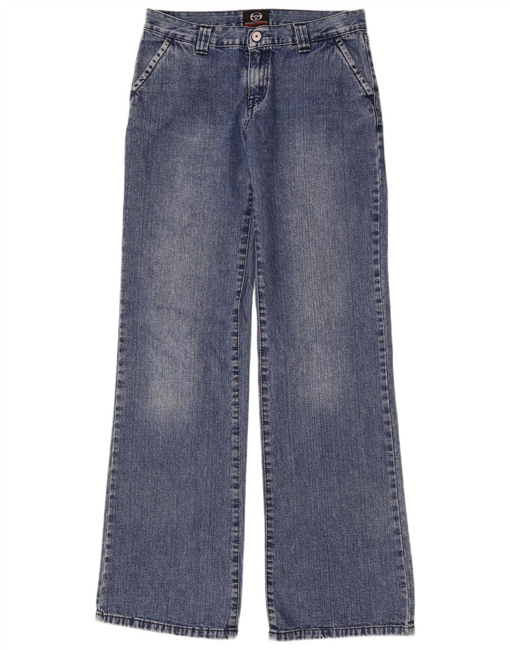 Sergio Tacchini Womens Bootcut Jeans W29 L35 Blue Cotton