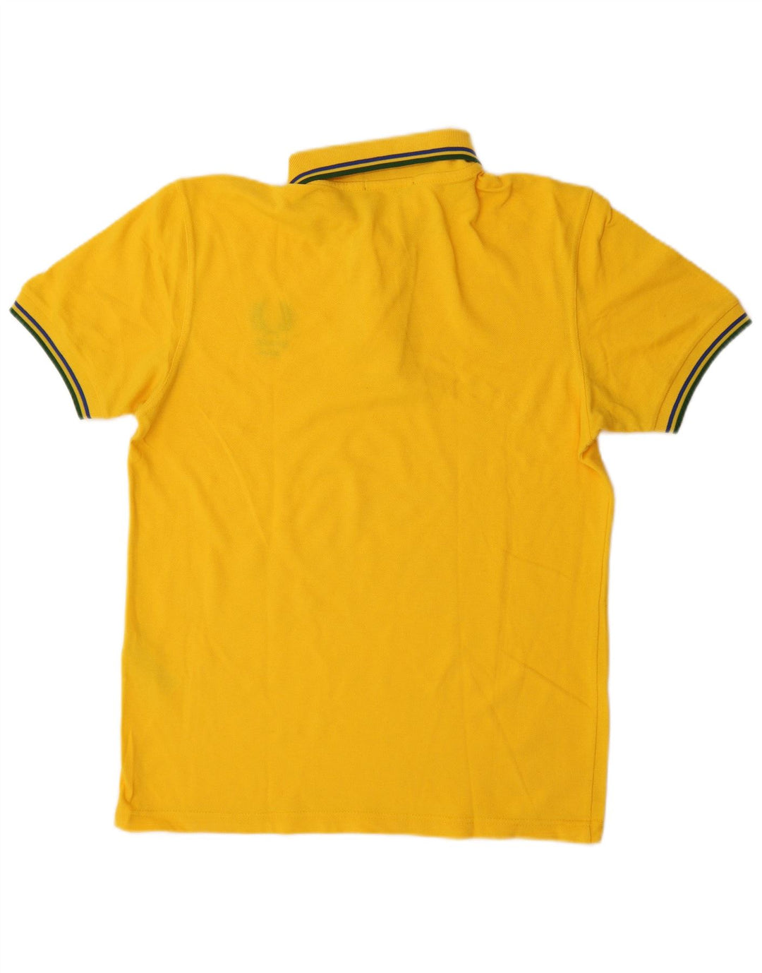 FRED PERRY Mens Polo Shirt Medium Yellow Cotton