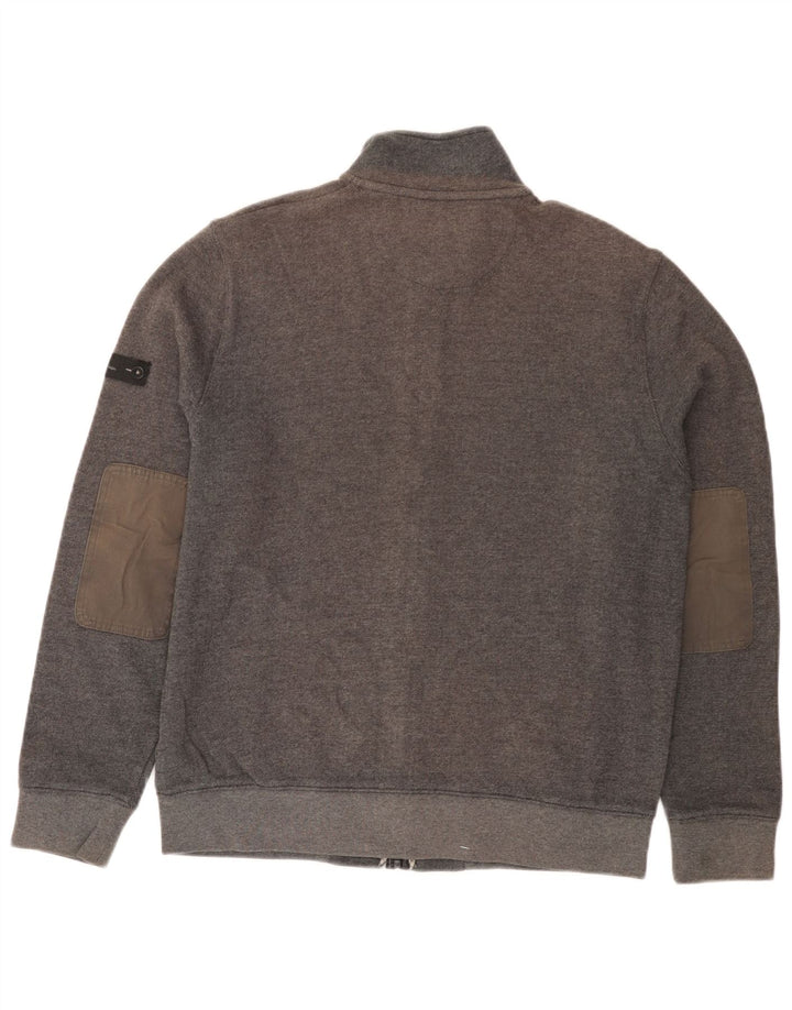 BEN SHERMAN Mens Tracksuit Top Jacket Medium Grey Cotton
