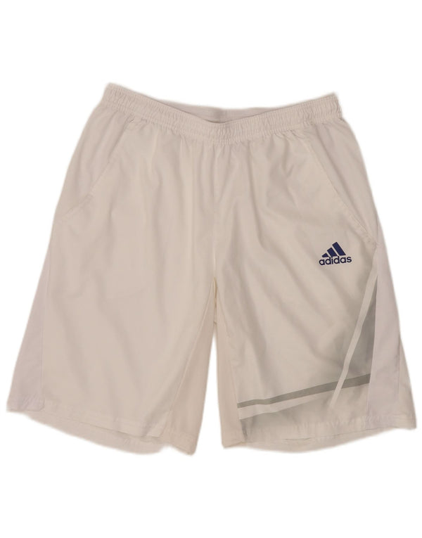 ADIDAS Mens Adizero Sport Shorts Large White Colourblock