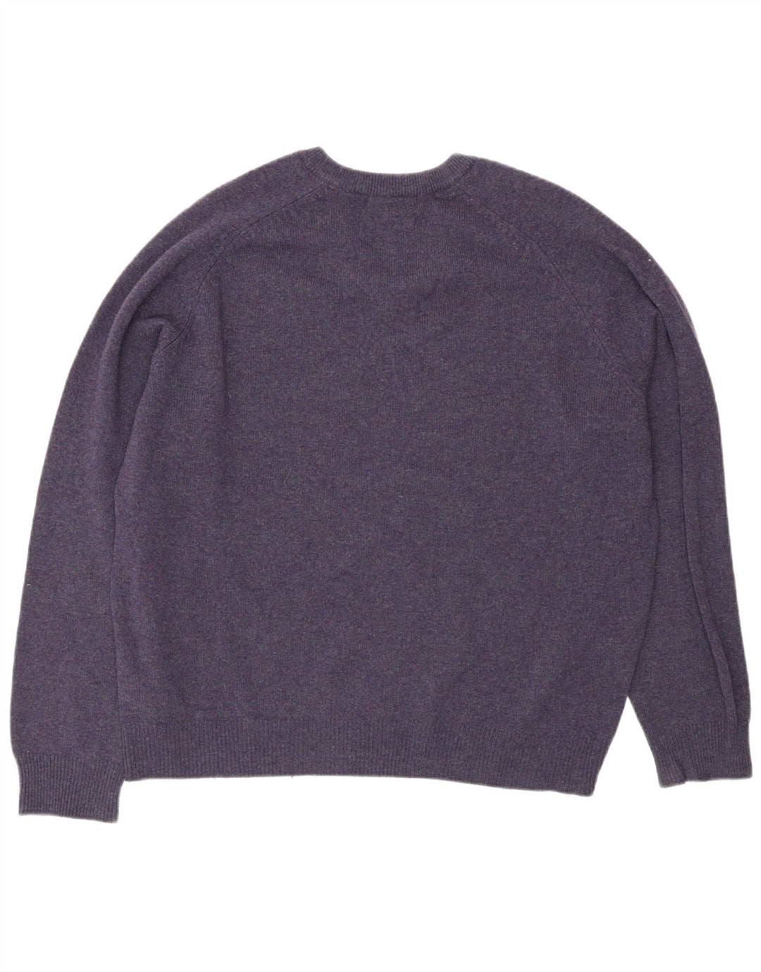 Marks & Spencer Mens Blue Harbour V-Neck Jumper Sweater Medium Purple