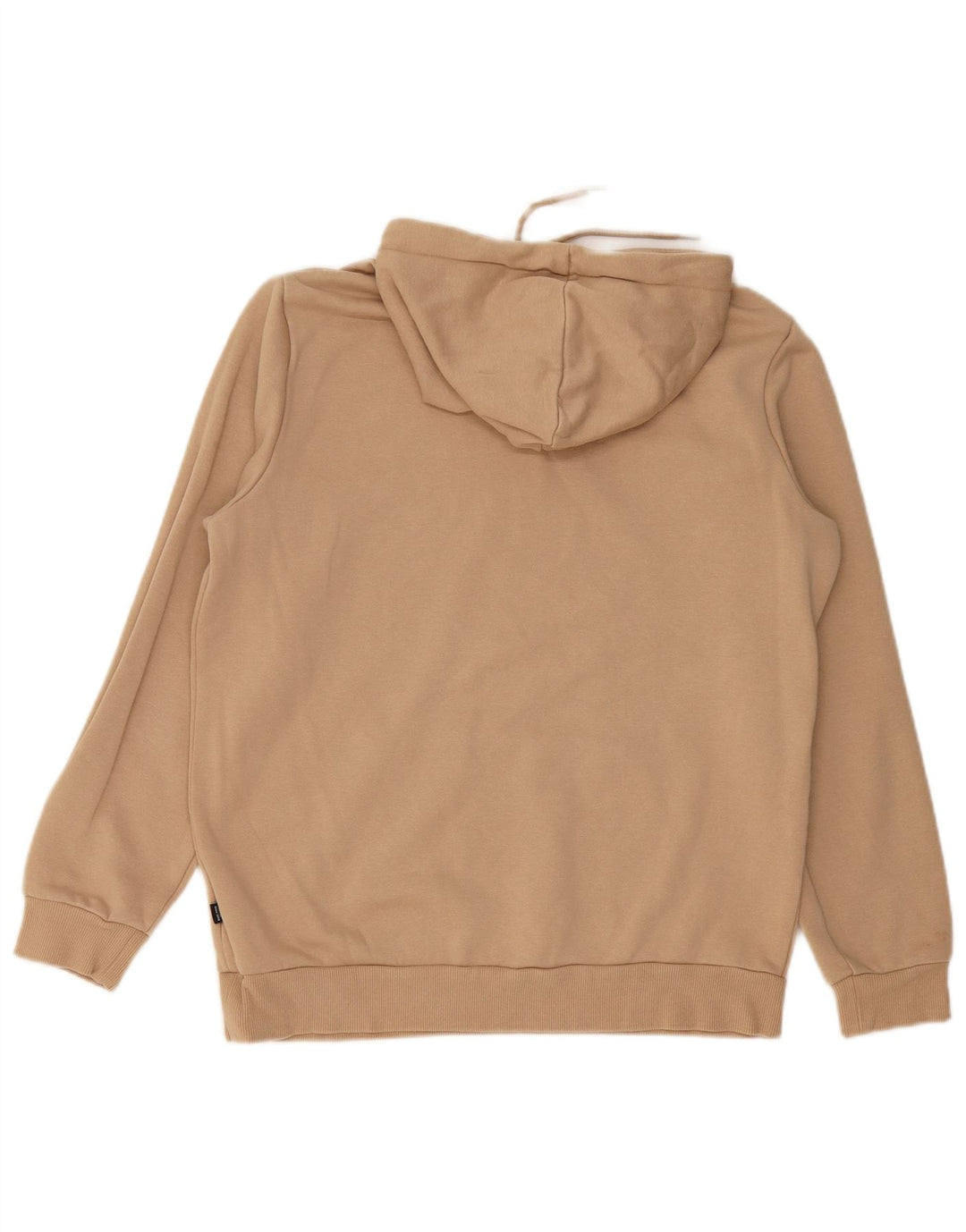 PUMA Mens Graphic Hoodie Jumper Medium Beige Cotton