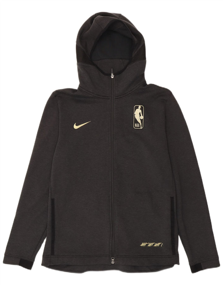 NBA Mens NBA Graphic Zip Hoodie Sweater Large Grey Colourblock Polyester