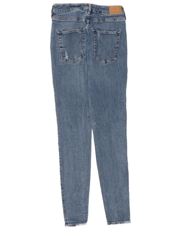 Superdry Womens Distressed Skinny Jeans W30 L29 Blue