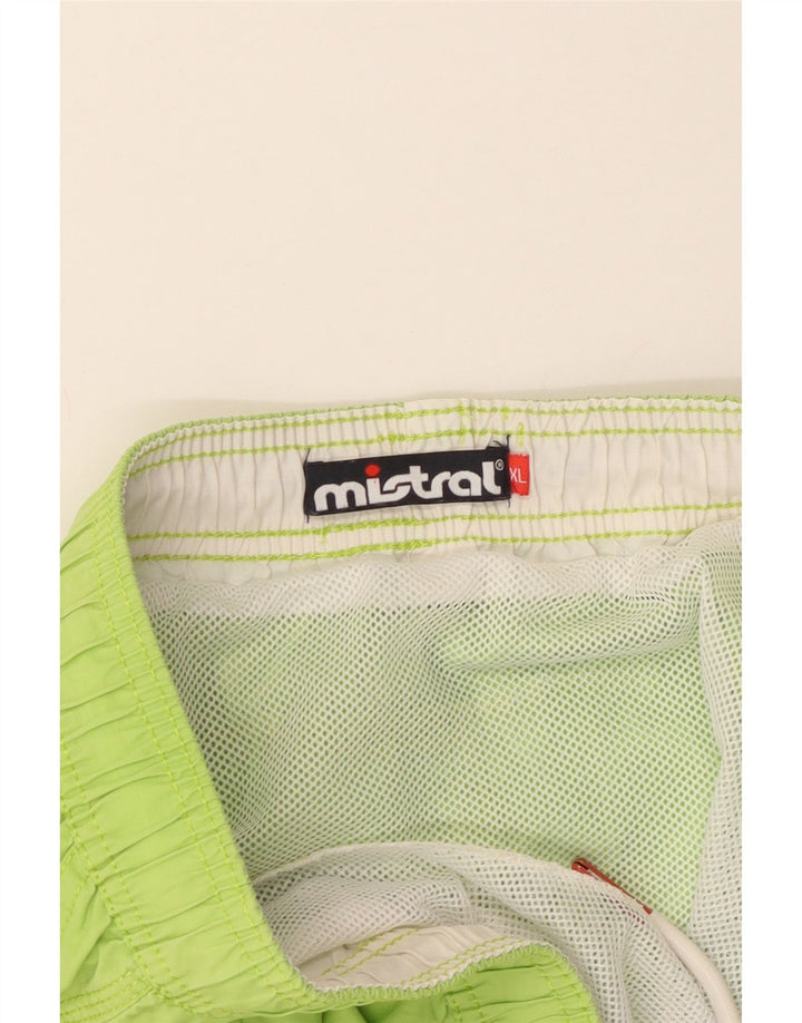 Mistral Mens Graphic Swimming Shorts XL  Green