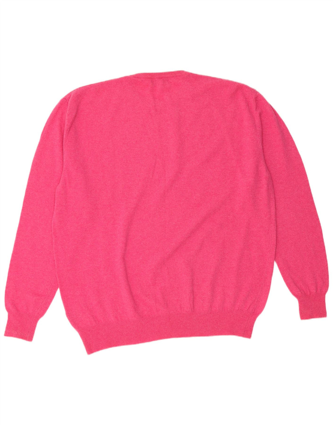 KAPPA Womens Crew Neck Jumper Sweater UK 22 3XL Pink Lambswool