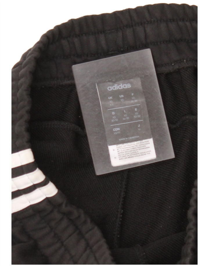 ADIDAS Womens Tracksuit Trousers Joggers UK 4/6 XS Black Cotton