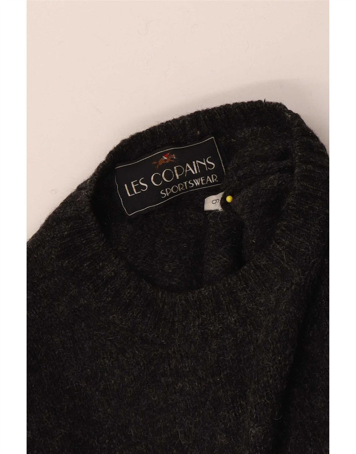 Les Copains Mens Crew Neck Jumper Sweater Large Grey