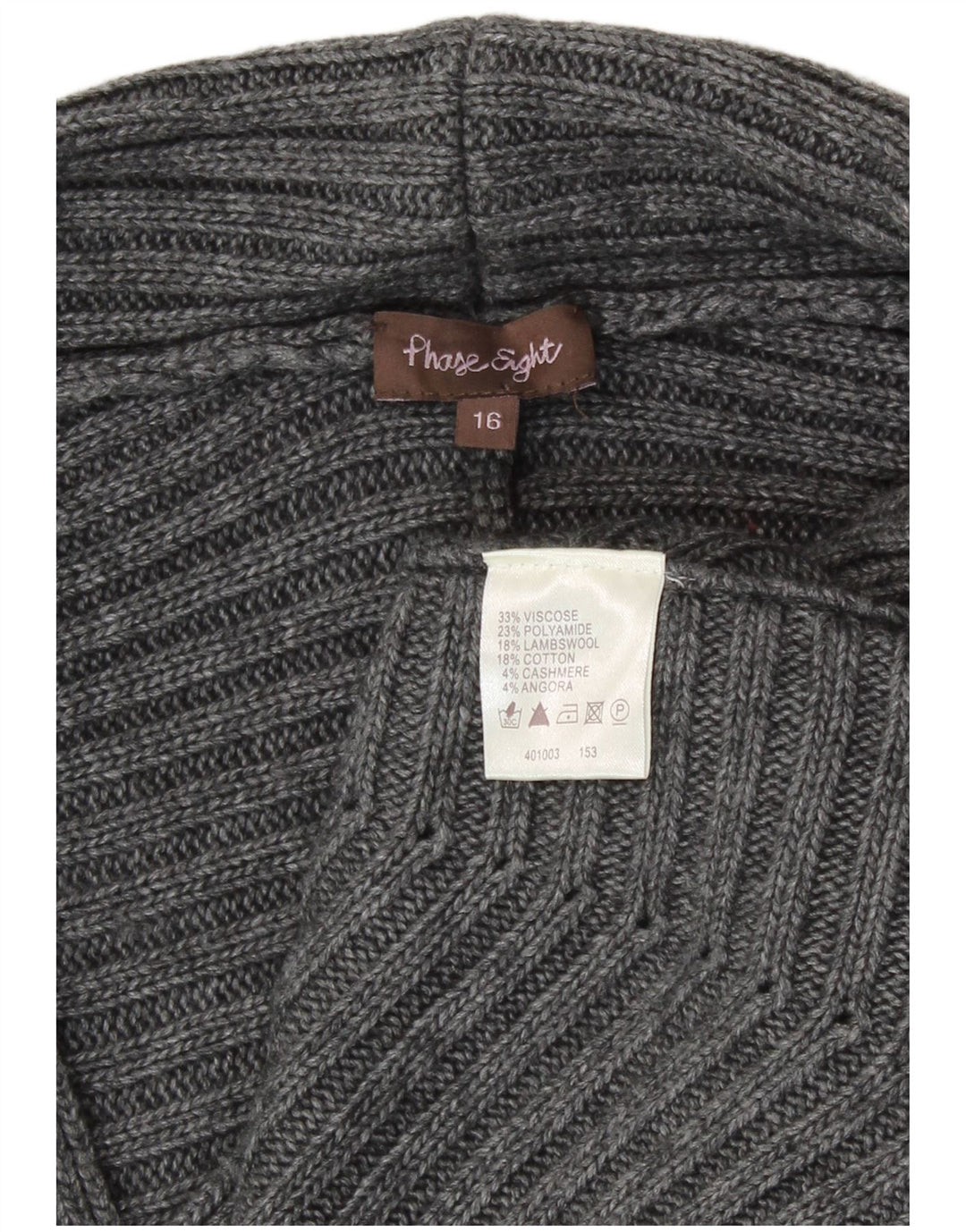 Phase Eight Womens Cardigan Sweater UK 16 Large Grey Viscose
