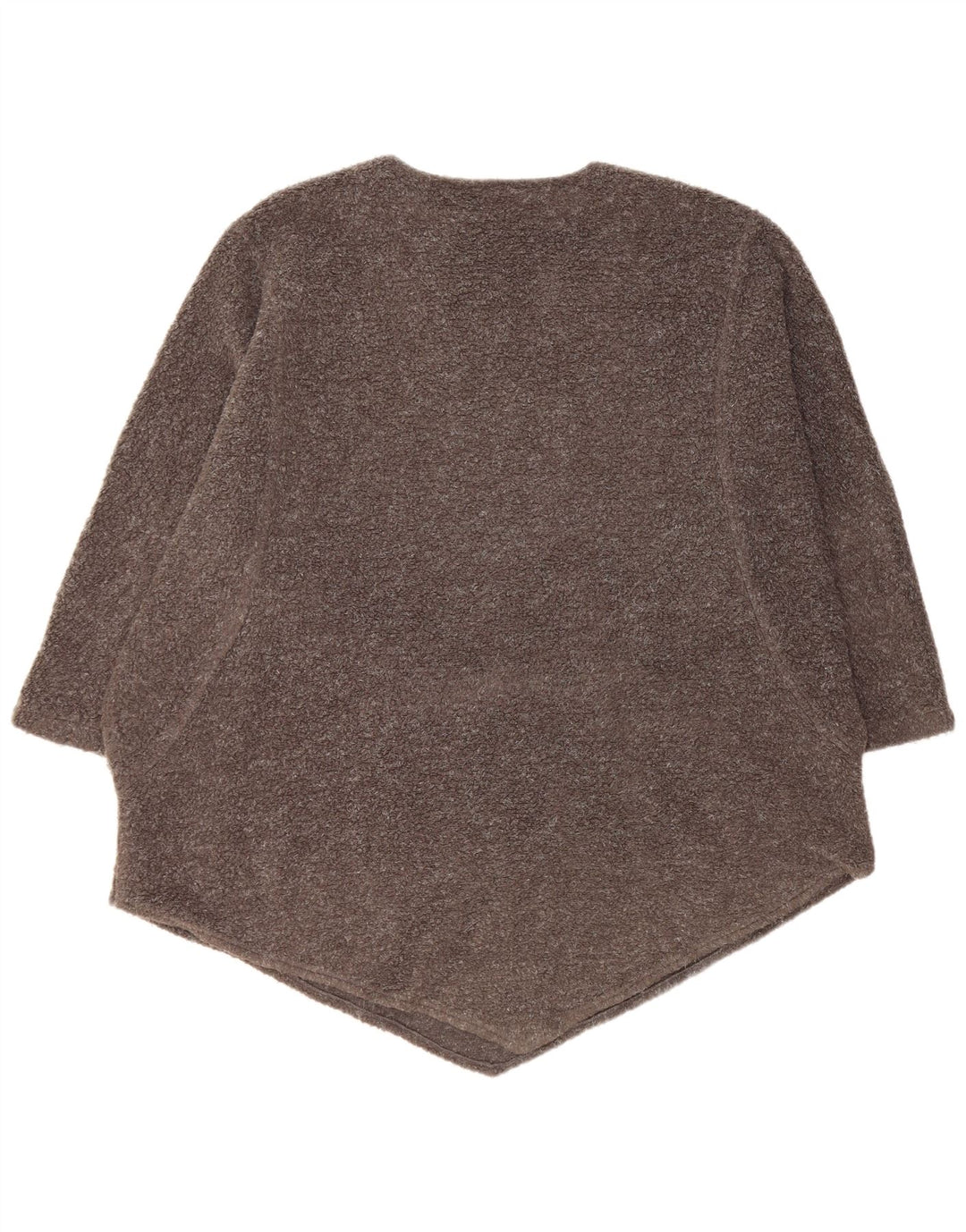 VINTAGE Womens Oversized Boat Neck Jumper Sweater UK 14 Medium Grey