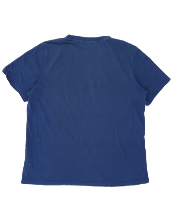 Nike Mens Graphic T-Shirt Top Large Blue Cotton