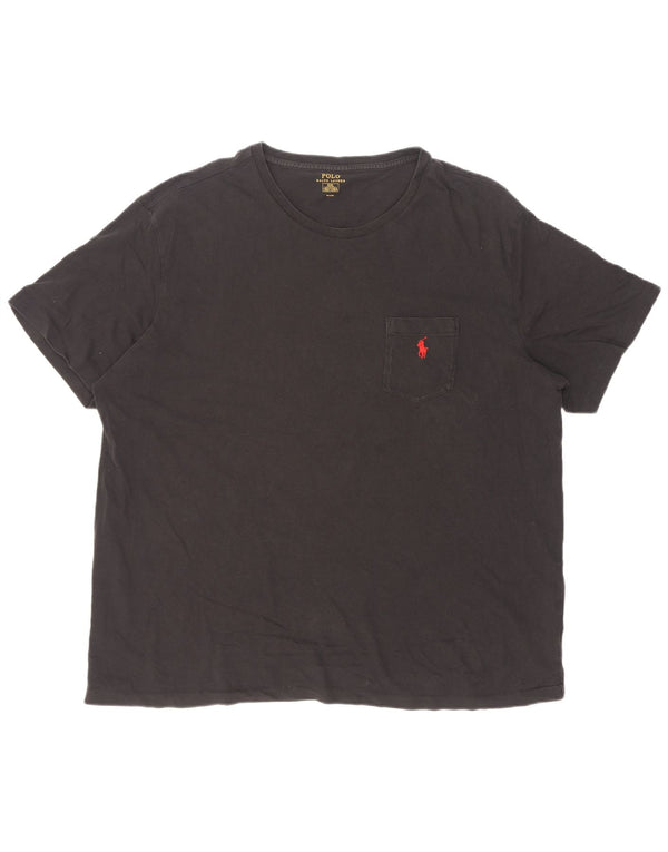 Polo Ralph Lauren Mens T-Shirt Top 2XL Black Cotton