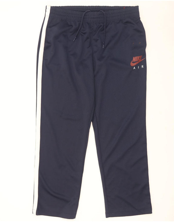 Nike Mens Tracksuit Trousers 2XL  Navy Blue Colourblock Polyester
