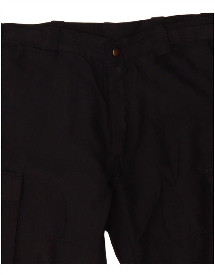 VINTAGE Mens Cargo Shorts W36 Large Navy Blue