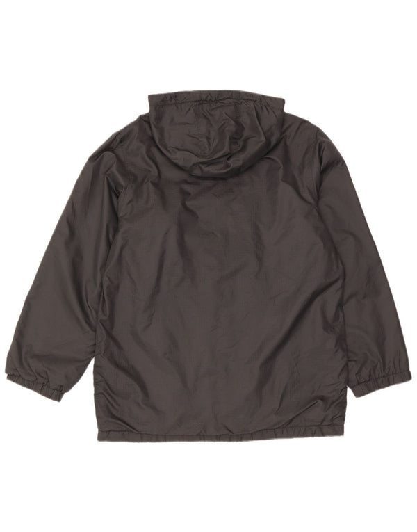 Dickies Mens Hooded Windbreaker Jacket UK 36 Small Grey Polyester