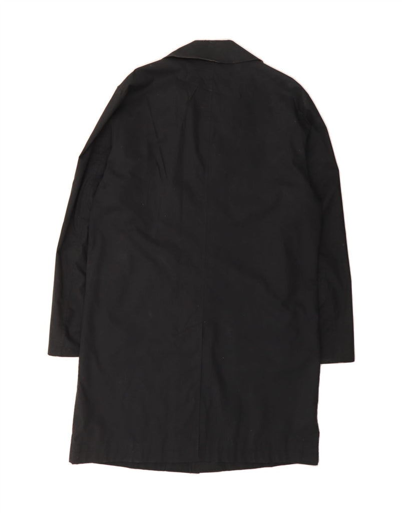 TOMMY HILFIGER Mens Overcoat UK 40 Large Black Cotton Vintage Tommy Hilfiger and Second-Hand Tommy Hilfiger from Messina Hembry 