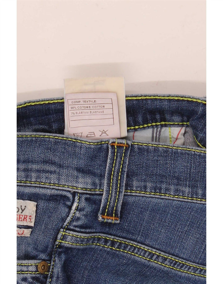 Roy Rogers Womens Slim Jeans W30 L34 Blue Cotton