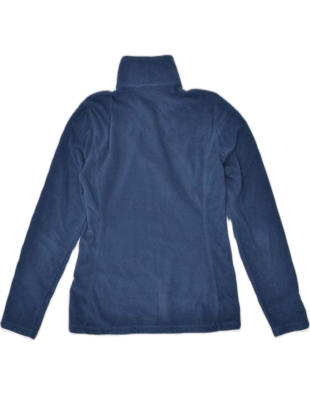 EDDIE BAUER Womens Fleece Zip Neck Jumper Sweater UK 6 XS Blue Polyester | Vintage | Thrift | Second-Hand | Used Clothing | Messina Hembry 