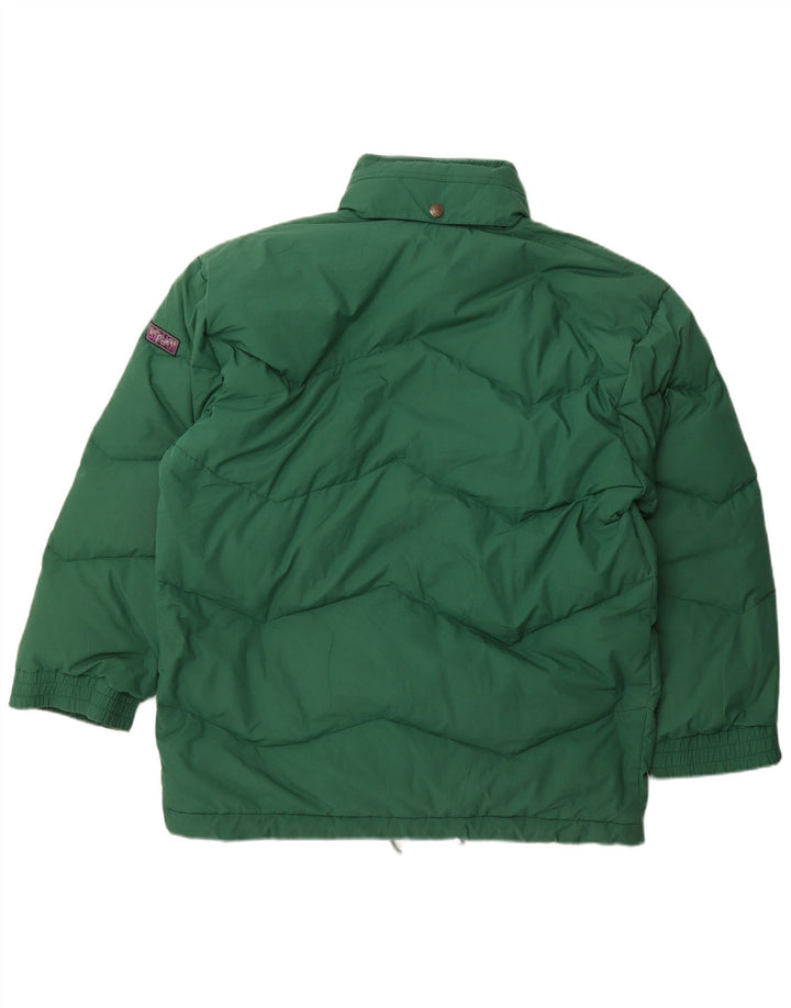 Brugi Mens Hooded Padded Jacket IT 50 Large Green