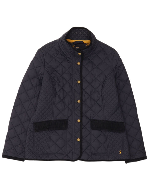 Joules Womens Quilted Jacket UK 18 XL Navy Blue Polyamide