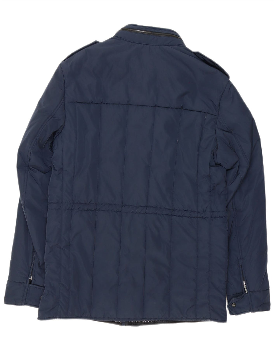Refrigiwear Mens Military Padded Jacket IT 46 Small Navy Blue Polyester