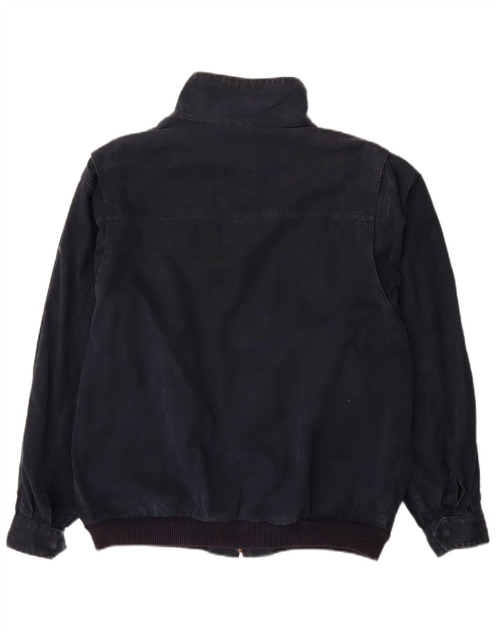 FAY Mens Bomber Jacket UK 42 XL Navy Blue