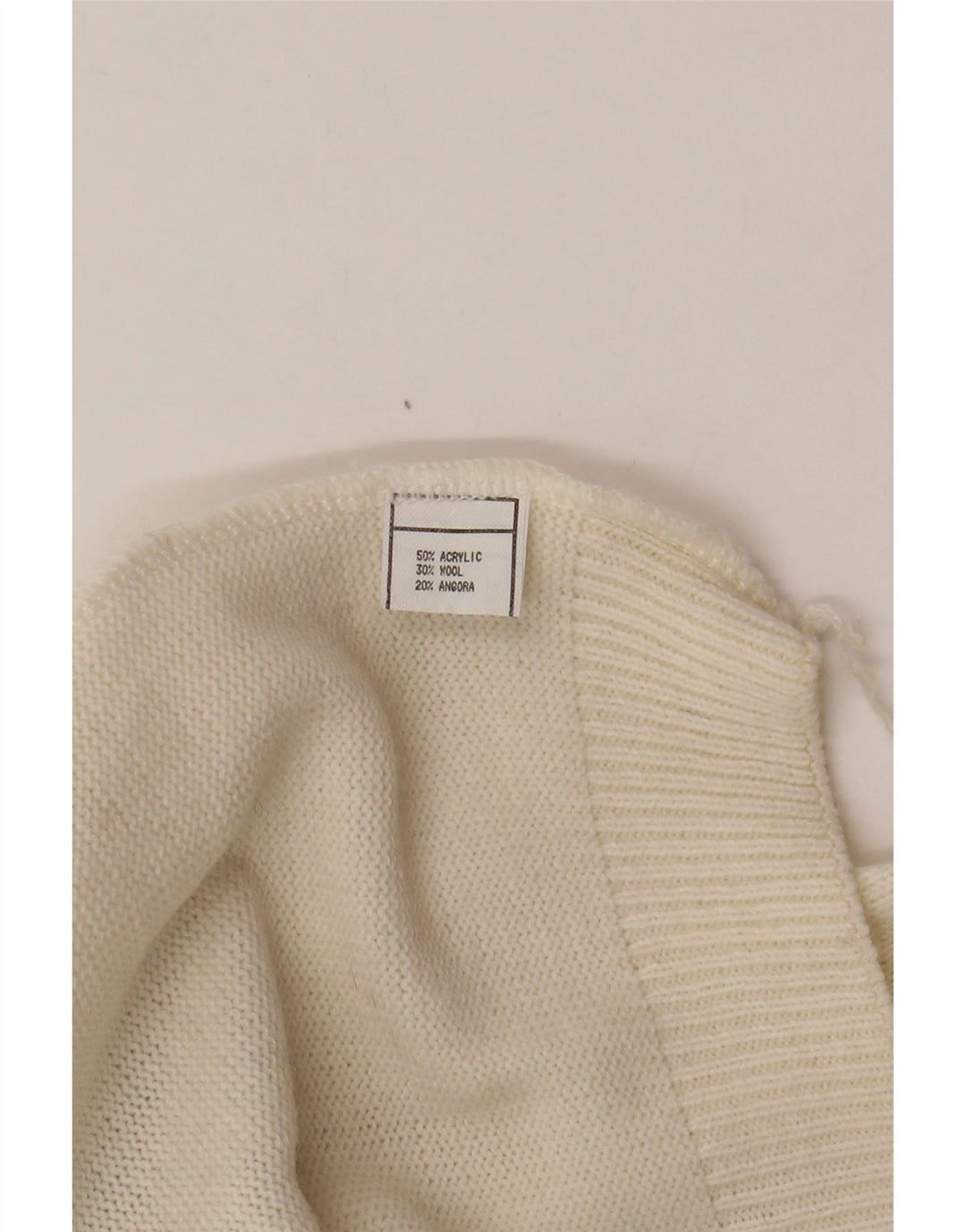 VINTAGE Womens Turtle Neck Jumper Sweater UK 16 Large White Fair Isle