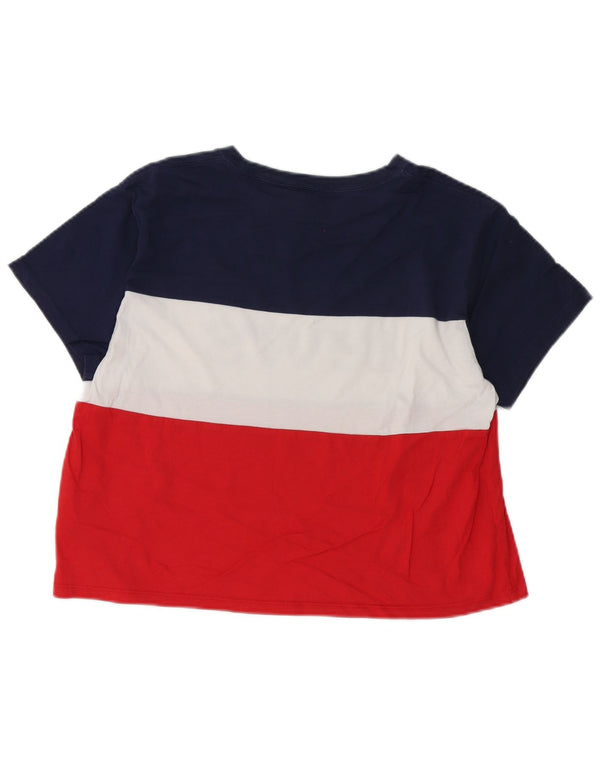 Levi's Womens Crop Graphic T-Shirt Top UK 10 Small Multicoloured