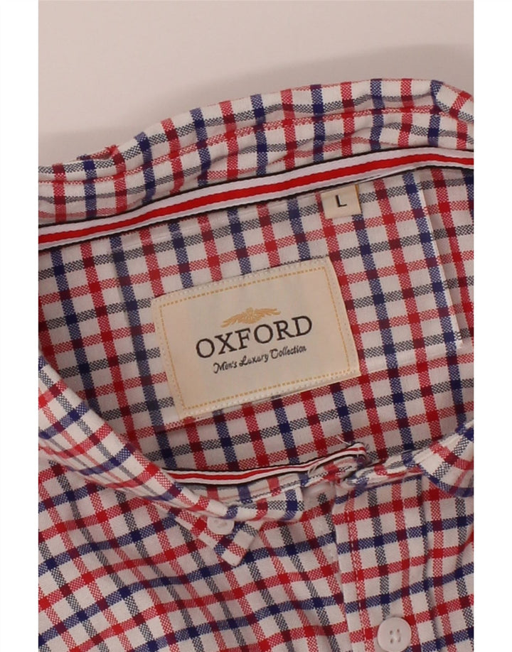VINTAGE Mens Flannel Shirt Large Red Check Vintage Vintage and Second-Hand Vintage from Messina Hembry 