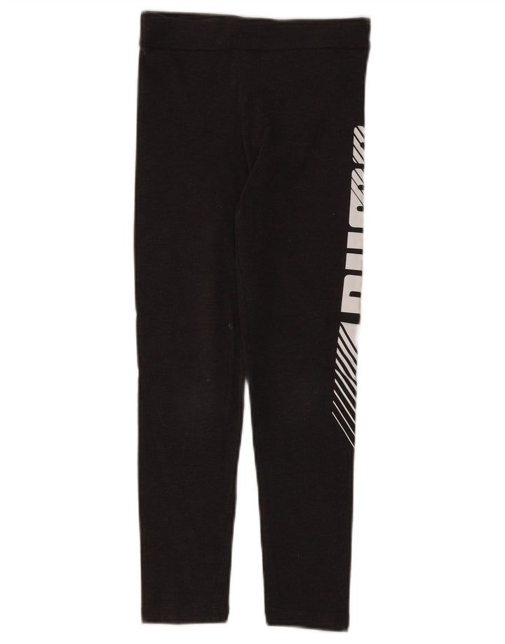 Puma Girls Graphic Leggings 9-10 Years  Grey