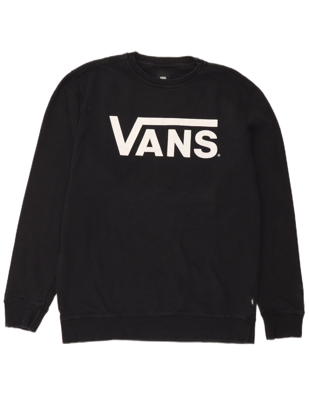 Vans Mens Graphic Sweatshirt Jumper Large Black
