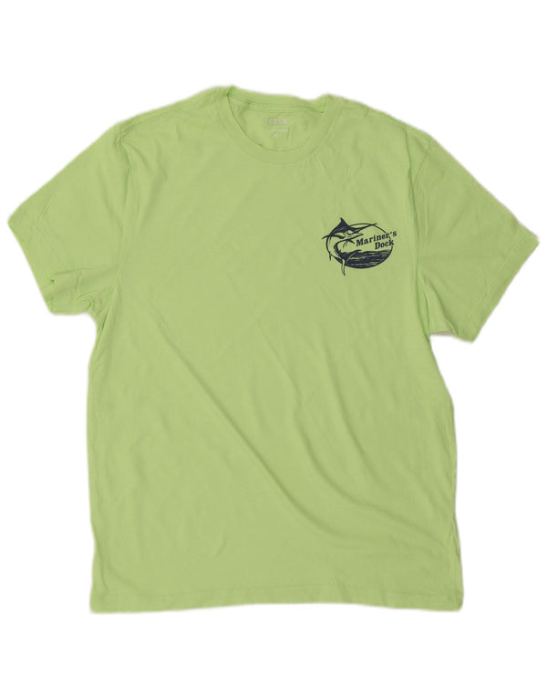 J. CREW Mens T-Shirt Top Medium Green
