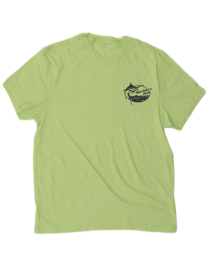 J. CREW Mens T-Shirt Top Medium Green