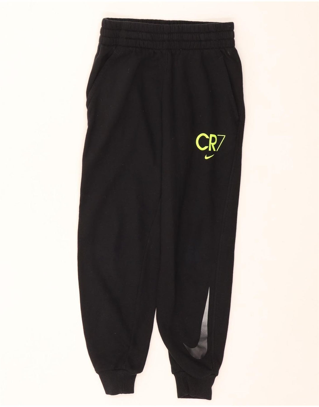 NIKE Boys Tracksuit Trousers Joggers 8-9 Years Small Black