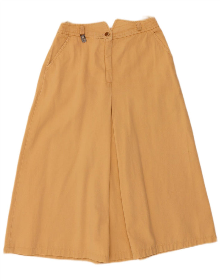 VINTAGE Womens A-Line Skirt IT 42 Medium W26 Yellow