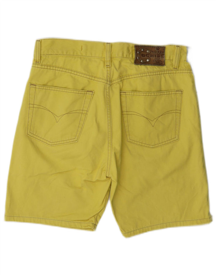 Diesel Womens Casual Shorts W29 Medium Yellow Cotton
